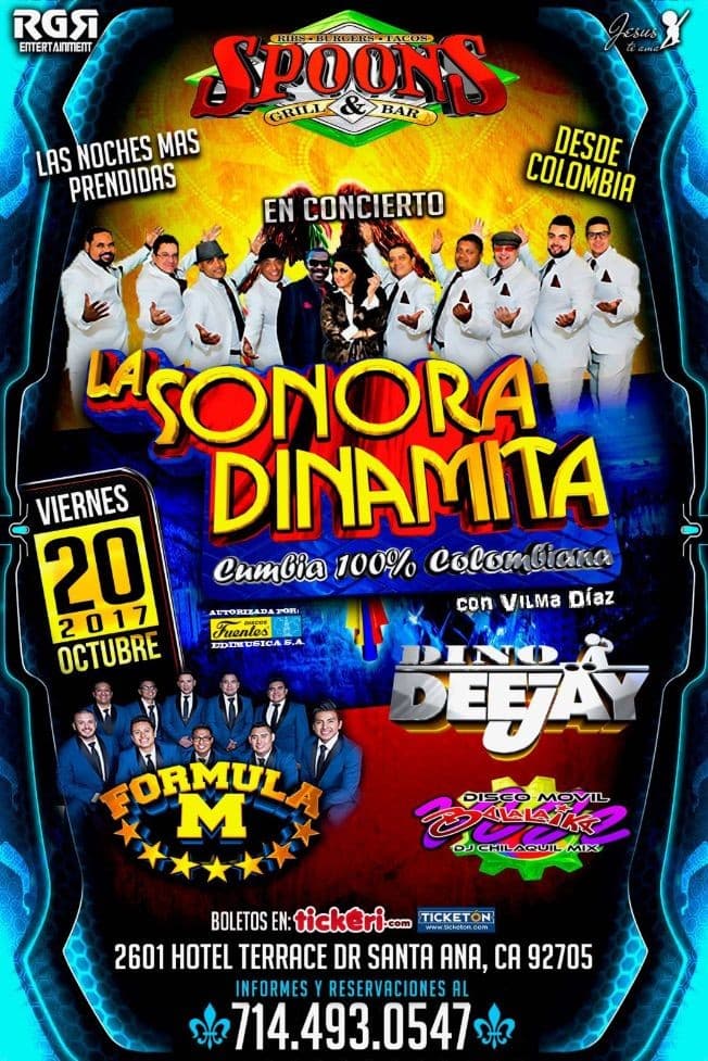 Event - La Sonora Dinamita en Santa Ana CA - Santa Ana, California - October 20, 2017 | concert tickets