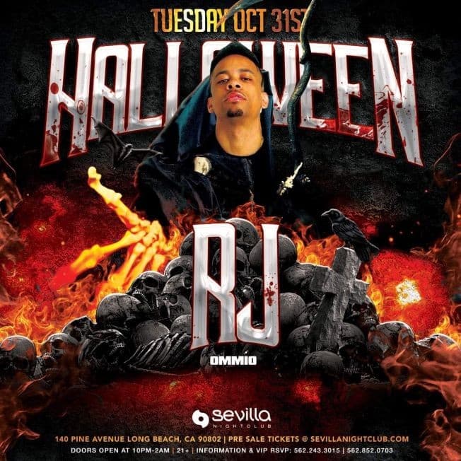 Event - RJ MR. LA PERFORMING LIVE - THE BIGGEST & SCARIEST HALLOWEEN PARTY IN LONG BEACH - Long Beach, California - October 31, 2017 | concert tickets