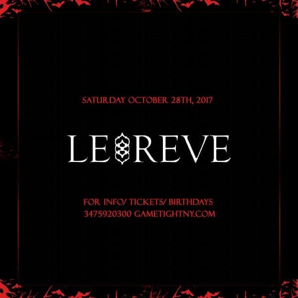 Event - Le Reve NYC Halloween Party 2017 - New York, New York - October 28, 2017 | concert tickets