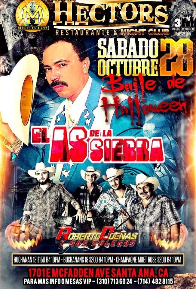 Event - El AS De La Sierra - Santa Ana, California - October 28, 2017 | concert tickets