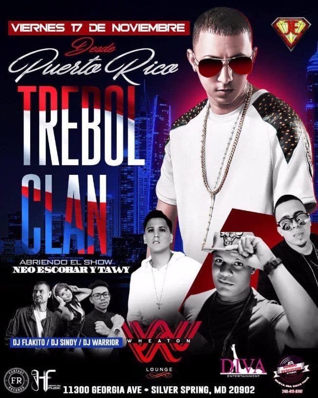 Event - Trebol Clan - Silver spring, Maryland - 17 de noviembre de 2017 | concert tickets