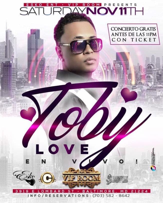 Event - Toby Love - Baltimore, Maryland - November 11, 2017 | concert tickets