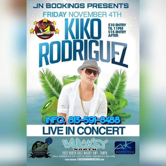 Event - Kiko Rodriguez en Tampa,FL - Tampa, Florida - November 3, 2017 | concert tickets