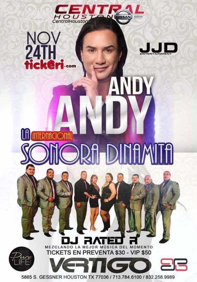 Event - Andy Andy & La Sonora en Houston TX-NEW DATE - Houston, Texas - November 24, 2017 | concert tickets