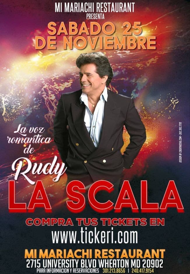 Event - Rudy La Scala en Wheaton,MD - Silver Spring, Maryland - November 25, 2017 | concert tickets