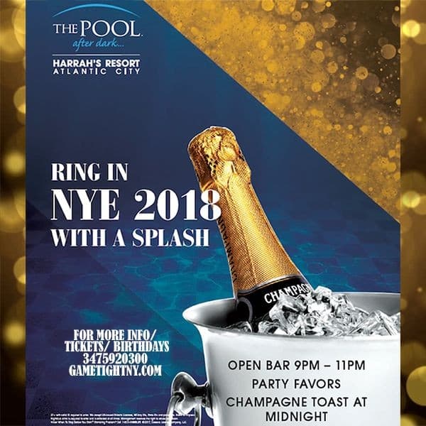 Event - Harrahs Resort Pool After Dark New Year Eve NYE Party 2018 - Atlantic City, New Jersey - December 31, 2017 | concert tickets