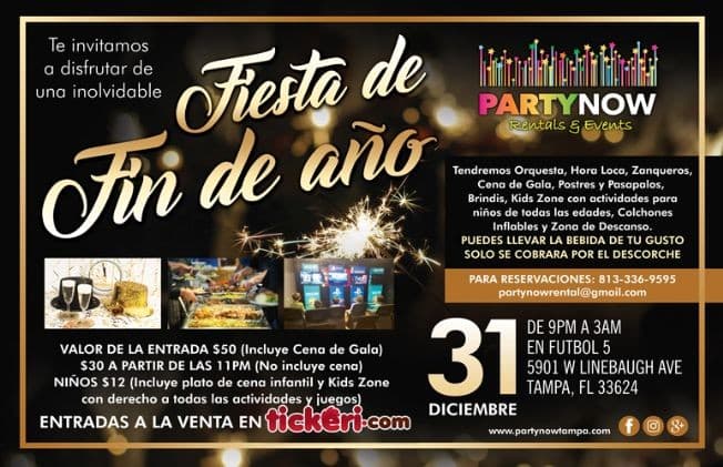 Event - Fiesta de Fin de Año en Tampa,FL - Tampa, Florida - December 31, 2017 | concert tickets