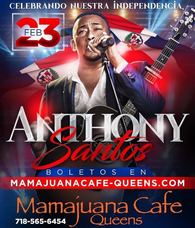 Event - Anthony Santos Live @ Mamajuana Cafe-CANCELLED - Queens, New York - February 23, 2018 | concert tickets