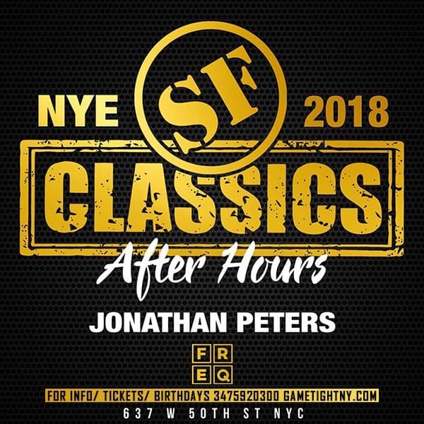 Event - Jonathan Peters New Years Eve After Party at Freq NYC 2018 - New York, New York - January 1, 2018 | concert tickets