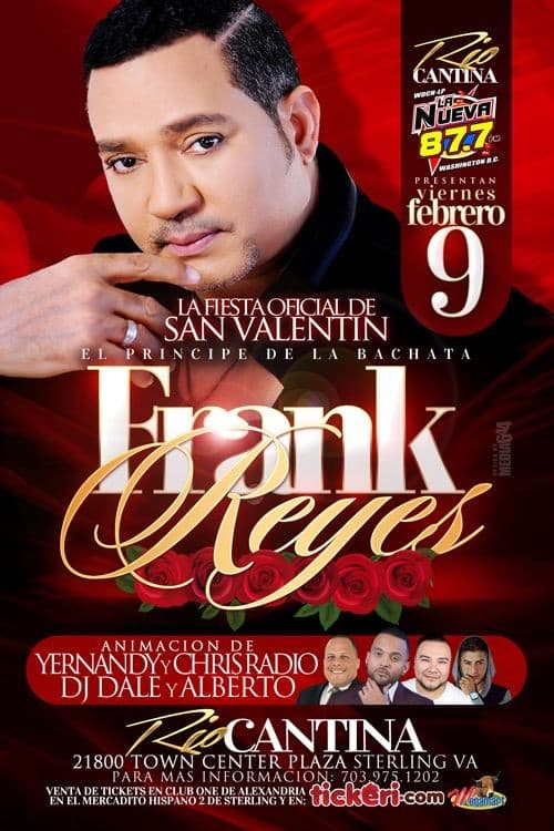 Event - Frank Reyes en Sterling,VA - Sterling, Virginia - February 9, 2018 | concert tickets