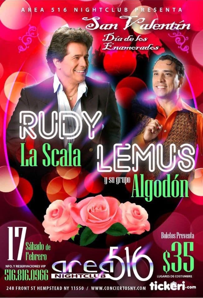 Event - Rudy La Scala & Lemus Algodon en Hempstead,NY - Hempstead, New York - February 17, 2018 | concert tickets