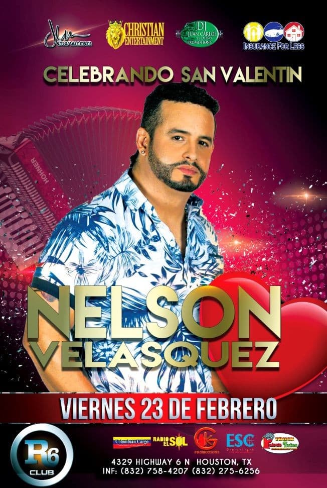 Event - Nelson Velasquez en Houston,TX - Houston, Texas - February 23, 2018 | concert tickets