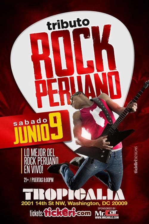 Event - Tributo al Rock Peruano en VIVO Washington DC - Washington, District Of Columbia - June 9, 2018 | concert tickets