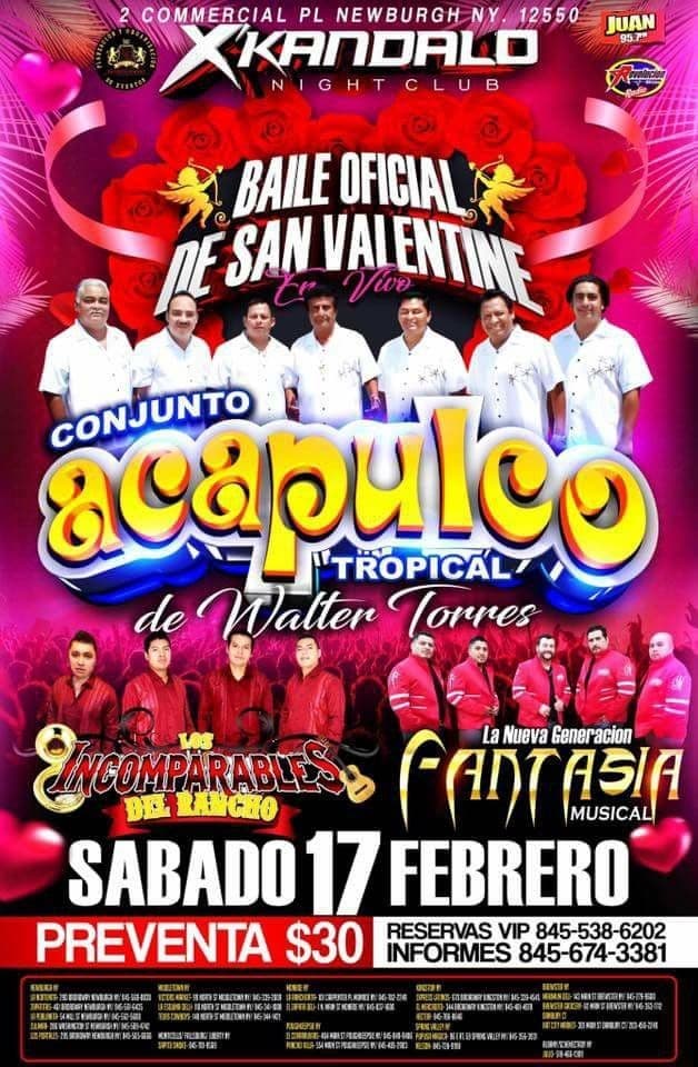 Event - Conjunto Acapulco en Newburgh NY - Newburgh, New York - February 17, 2018 | concert tickets