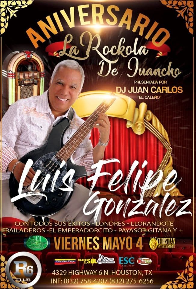 Event - Luis Felipe Gonzalez - Houston, Texas - May 4, 2018 | concert tickets