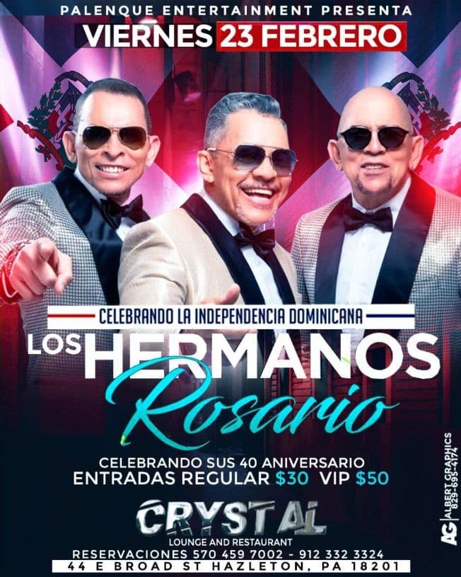 Event - Los Hermanos Rosario - Hazleton, Pennsylvania - February 23, 2018 | concert tickets