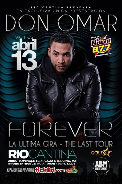 Event - Don Omar - Sterling, Virginia - April 13, 2018 | concert tickets