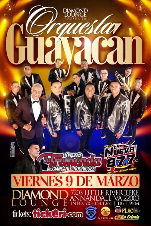 Event - Orquesta Guayacan - Annandale, Virginia - March 9, 2018 | concert tickets