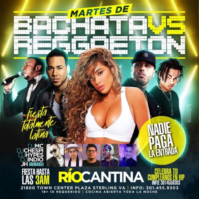 Event - Martes de Bachata vs. Reggaeton en Sterling,VA - Sterling, Virginia - March 20, 2018 | concert tickets