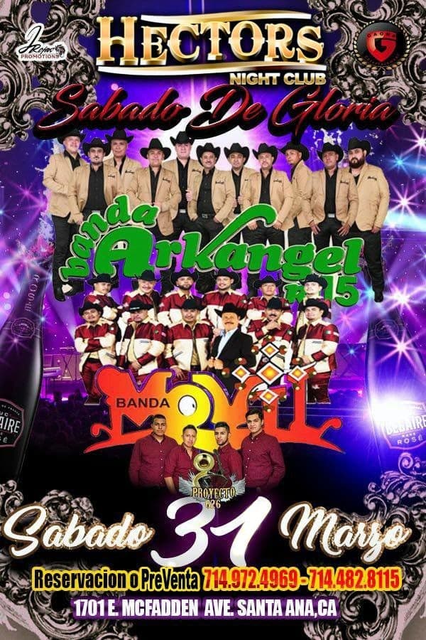 Event - BANDA ARKANGEL R-15! BANDA MOVIL Y MAS! - Santa Ana, California - March 31, 2018 | concert tickets