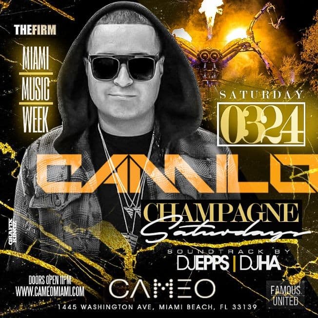 Event - WMC Weekend Edition DJ Camilo Live At Cameo Nightclub - Miami Beach, Florida - March 24, 2018 | concert tickets