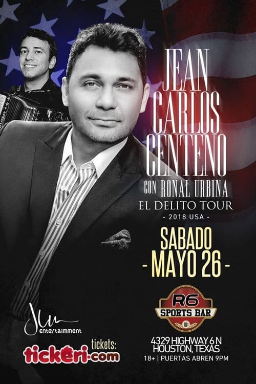 Event - Jean Carlos Centeno en Houston,TX TICKETS DISPONIBLES EN LA PUERTA - Houston, Texas - May 26, 2018 | concert tickets