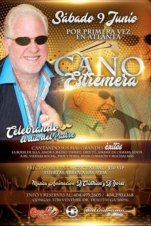 Event - Cano Estremera en Atlanta - Duluth, Georgia - June 9, 2018 | concert tickets