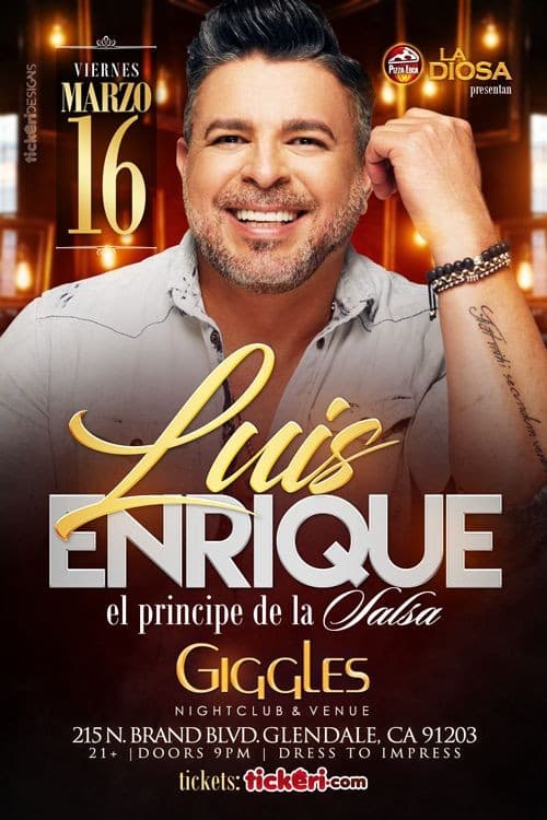 Event - LUIS ENRIQUE EN LOS ANGELES - Glendale, California - March 16, 2018 | concert tickets