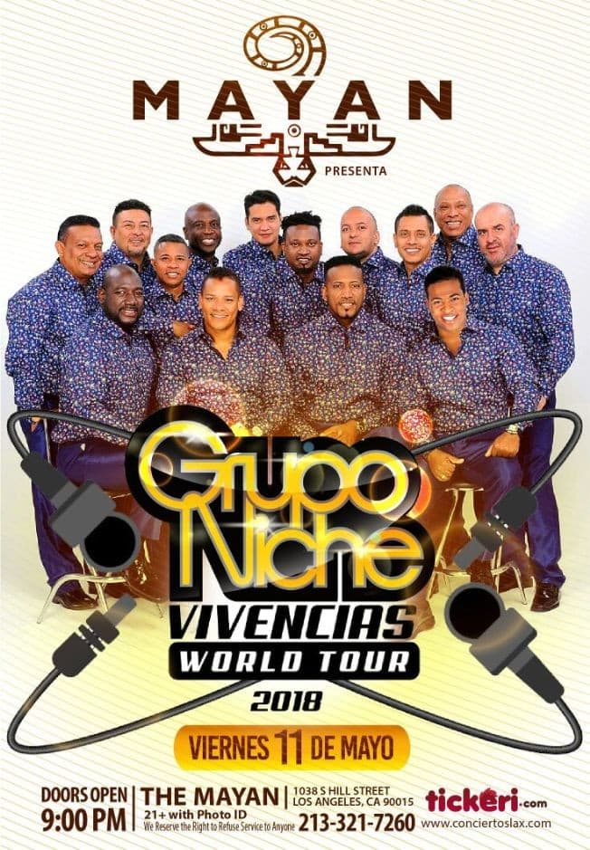 Event - Grupo Niche en Los Angeles - Los Angeles, California - May 11, 2018 | concert tickets