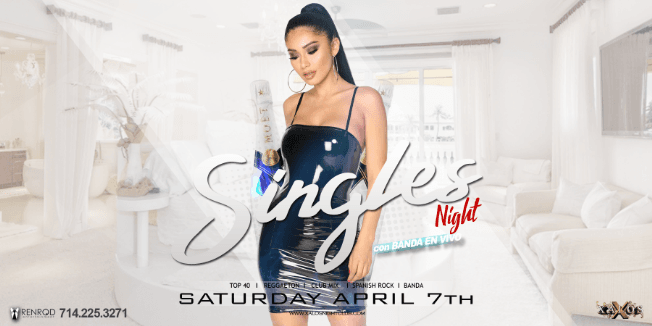 Event - Singles Night Out con Banda - Anaheim, California - April 7, 2018 | concert tickets