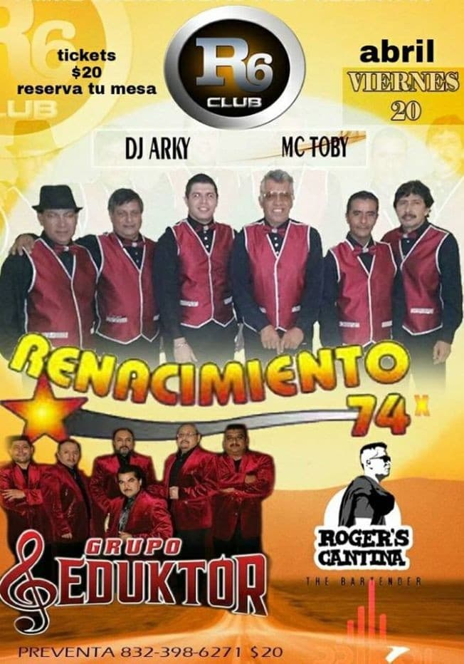 Event - RENACIMIENTO 74 - Houston, Texas - April 20, 2018 | concert tickets