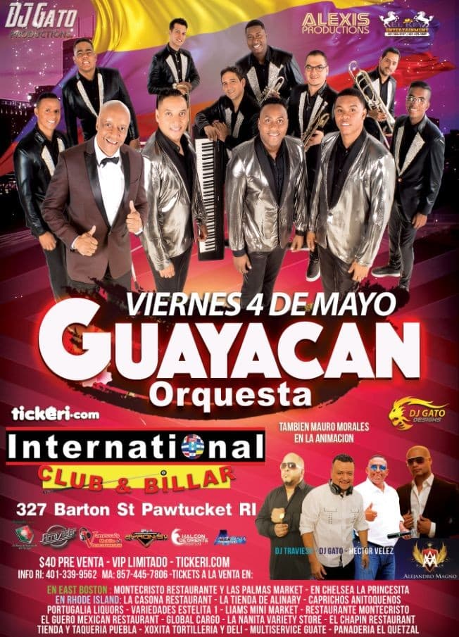 Event - Orquesta Guayacan En Concierto - Pawtucket, Rhode Island - May 4, 2018 | concert tickets