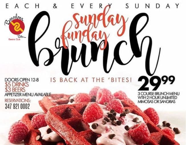 Event - Barcelona Bites Brunch Sunday Party - BRONX, New York - April 22, 2018 | concert tickets