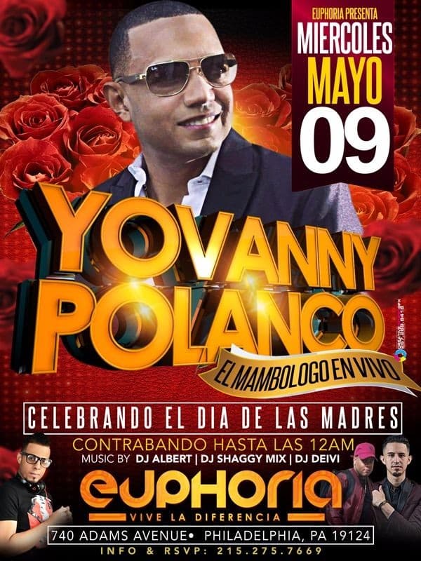 Event - Yovanny Polanco en Philadelphia,PA - Philadelphia, Pennsylvania - May 9, 2018 | concert tickets