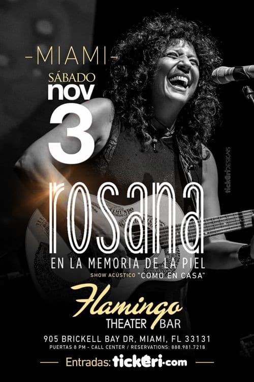 Event - Rosana en Miami - Miami, Florida - November 3, 2018 | concert tickets