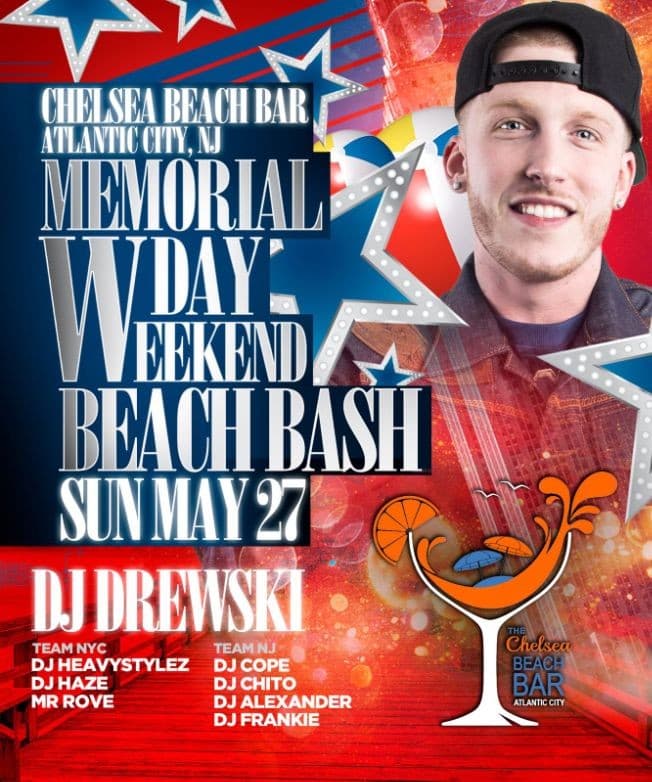 Event - Memorial Day Weekend 2018 Beach Party At Chelsea Beach Bar - Atlantic City, New Jersey - May 27, 2018 | concert tickets