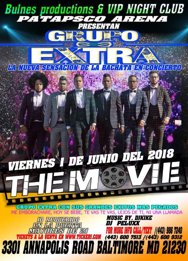 Event - Grupo Extra en Baltimore,MD - Baltimore, Maryland - June 1, 2018 | concert tickets