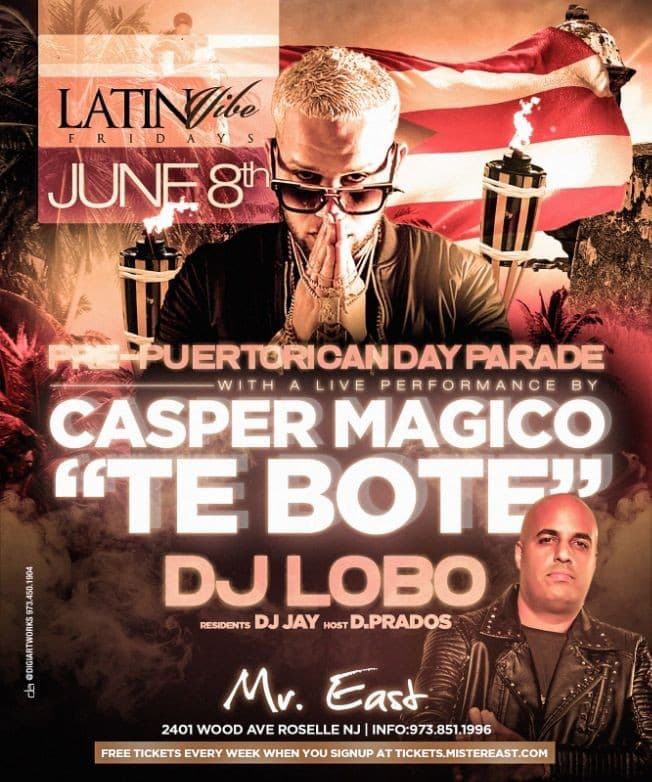 Event - Casper Magico “Te Bote Rmx” live in New Jersey - Roselle, New Jersey - June 8, 2018 | concert tickets