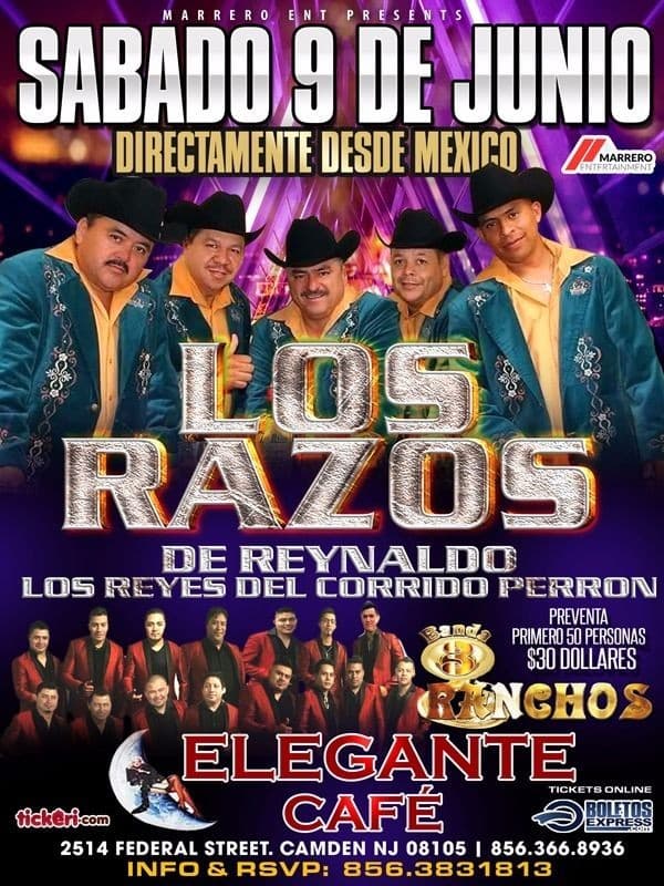 Event - Los Razos En NJ - Camden, New Jersey - June 9, 2018 | concert tickets