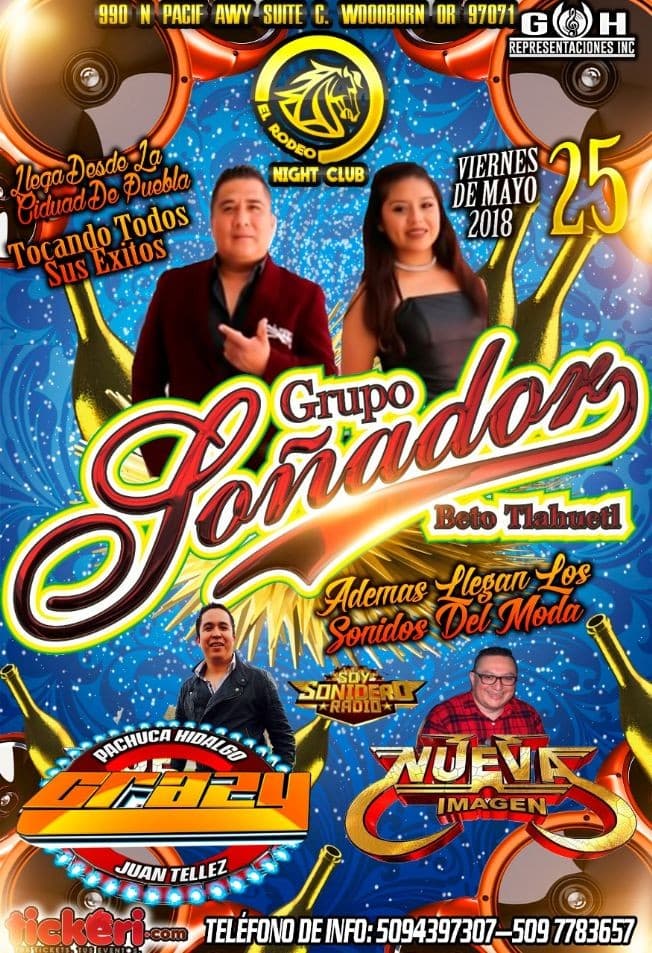 Event - Grupo Soñador en Concierto en OR - Woodburn, Oregon - May 25, 2018 | concert tickets