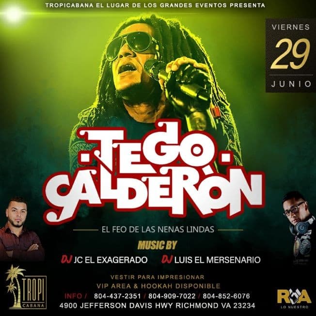 Event - Tego Calderon en Richmond VA - Richmond, Virginia - June 29, 2018 | concert tickets