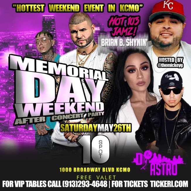 Event - Memorial Day Weekend After Concert Party in Kansas City, MO - Kansas City, Missouri - May 26, 2018 | concert tickets