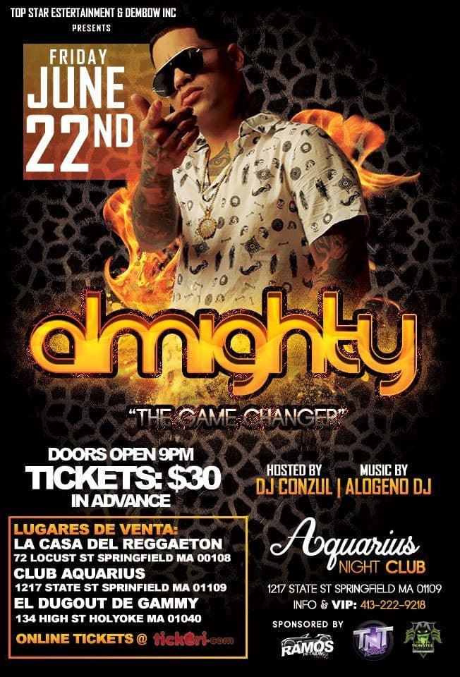 Event - ALMIGHTY THE GAME CHANGER - Springfield, Massachusetts - June 22, 2018 | concert tickets