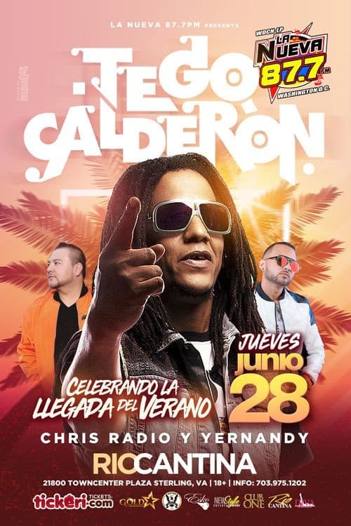 Event - Tego Calderon - Sterling, Virginia - June 28, 2018 | concert tickets