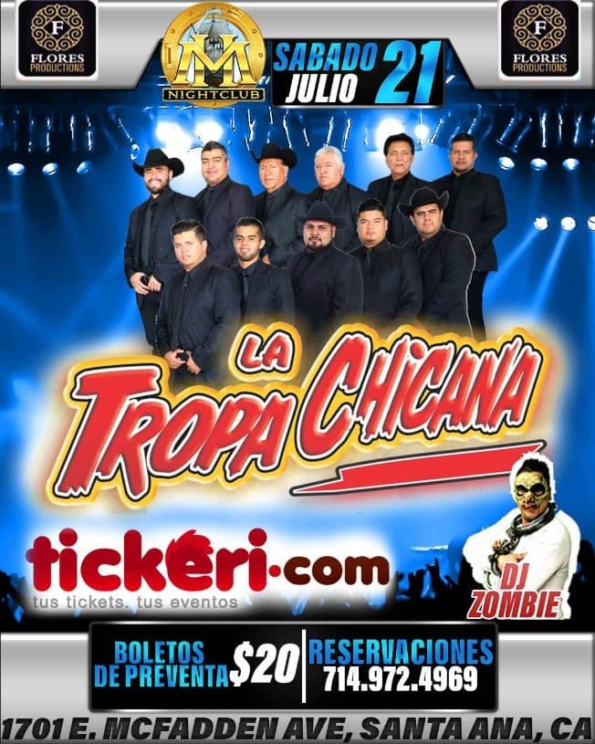 Event - LA TROPA CHICANA EN SANTA ANA, CA - Santa Ana, California - July 21, 2018 | concert tickets