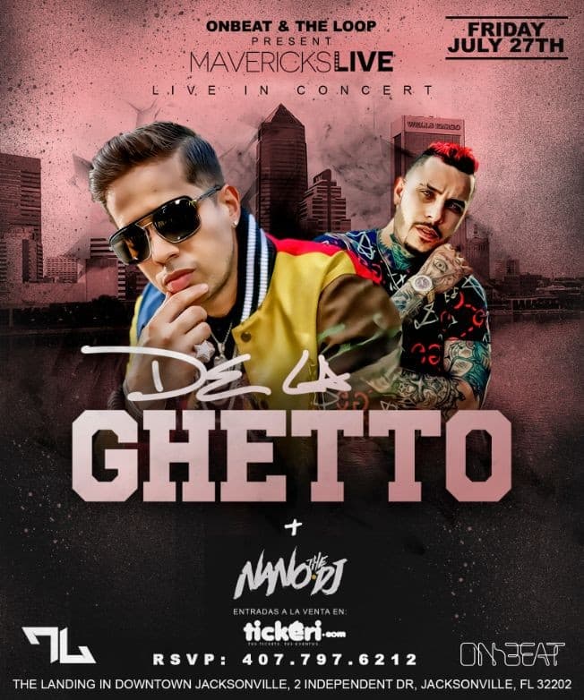 Event - DE LA GHETTO en Jacksonville, FL - Jacksonville, Florida - July 27, 2018 | concert tickets