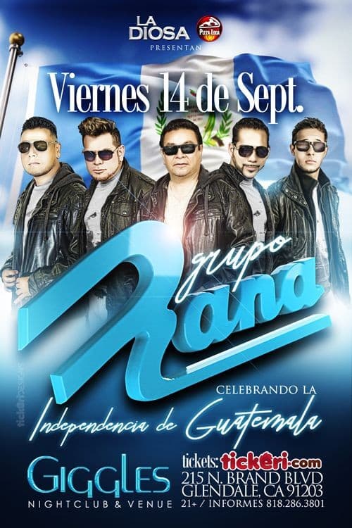 Event - GRUPO RANA EN LOS ANGELES - Glendale, California - September 14, 2018 | concert tickets