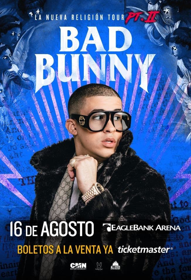 Event - Bad Bunny - La Nueva Religion Tour - Fairfax, Virginia - August 16, 2018 | concert tickets