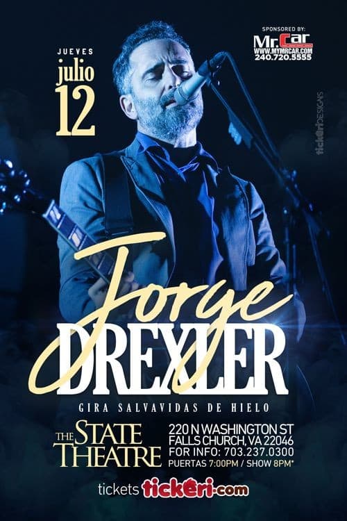 Event - Jorge Drexler en Virginia - Falls Church, Virginia - July 12, 2018 | concert tickets