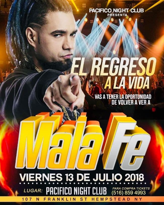 Event - Mala Fe en Hempstead,NY - Hempstead, New York - July 13, 2018 | concert tickets